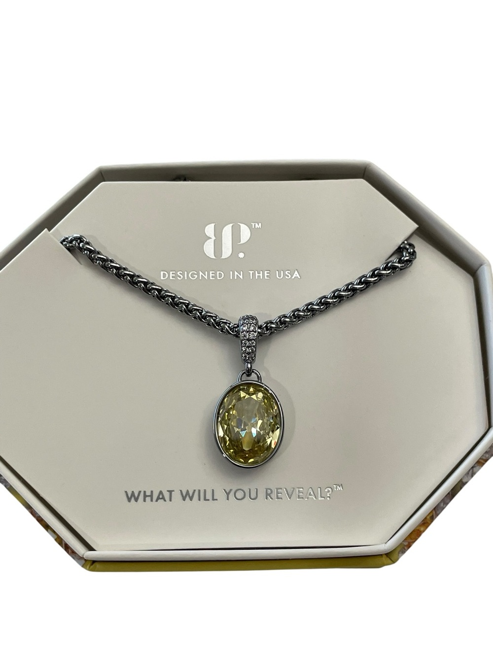 Bomb Party November "Anchored In Radiance" Hematite/Citrine, Gunmetal, New